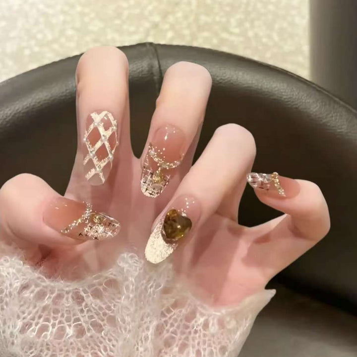 Luxury Decorative Press-On Nail Extensions Kalsten
