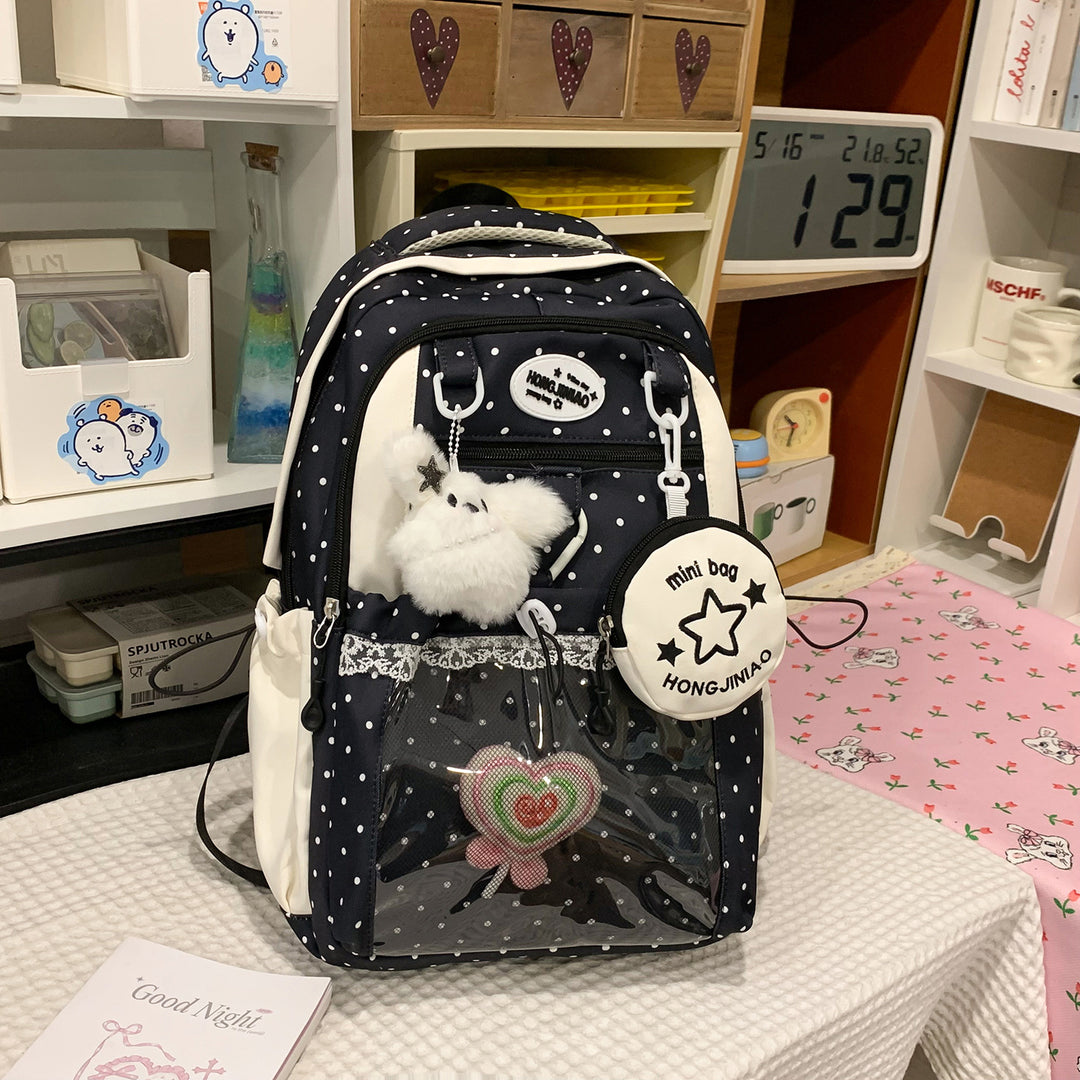 Charming Polka Dot Backpack Kalsten