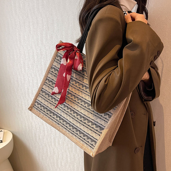 Decorative Patterned Tote Bag