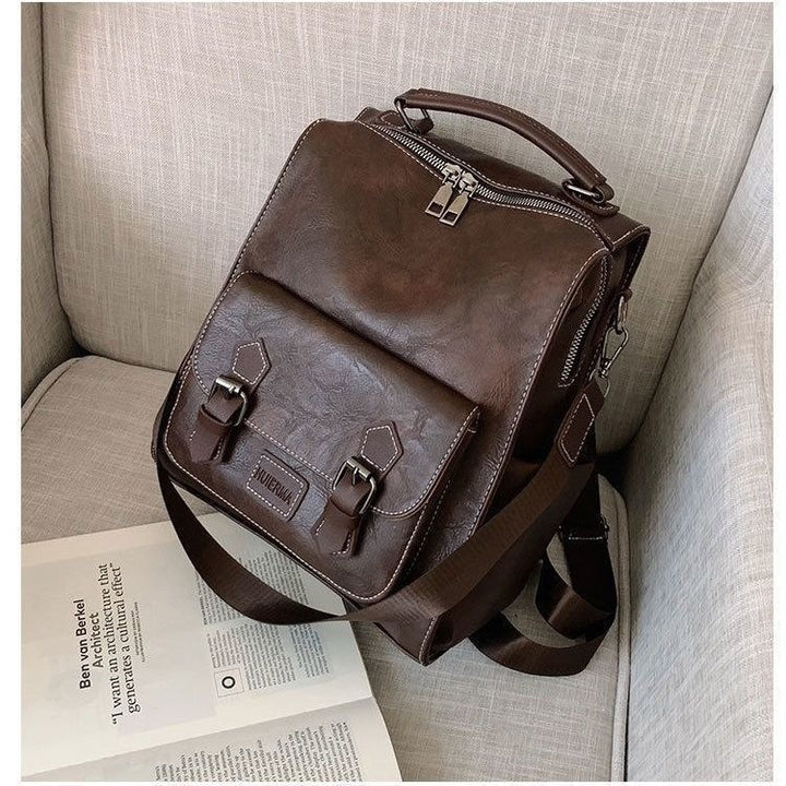 Multi-Functional Leather Backpack Kalsten