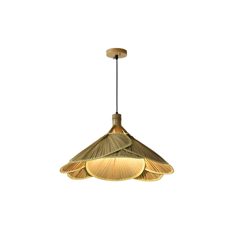 Artistic Woven Palm Pendant Light