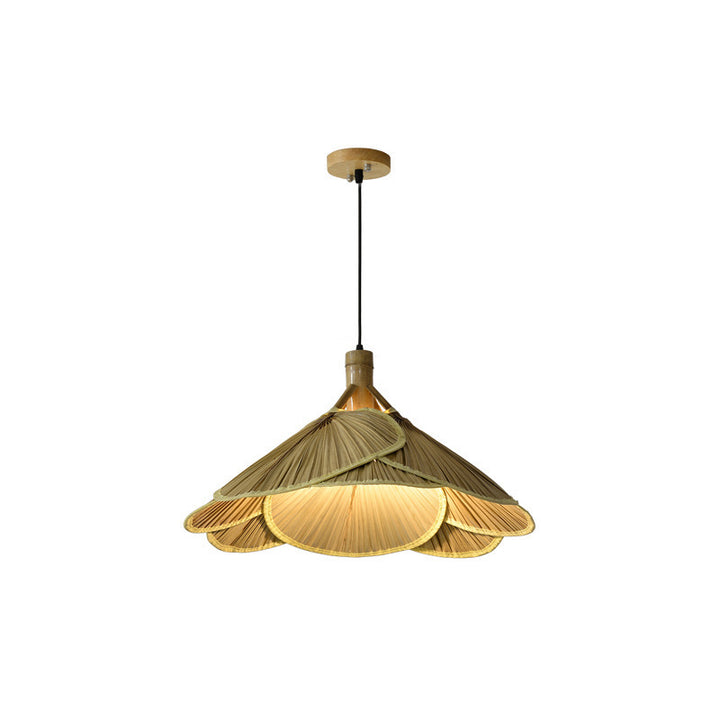 Artistic Woven Palm Pendant Light