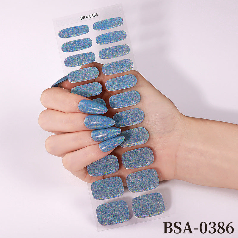 Sparkling Gift-Themed Nail Art Wraps