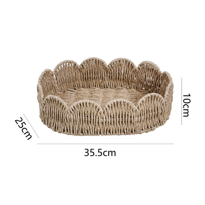 Decorative hand-woven storage basket Kalsten