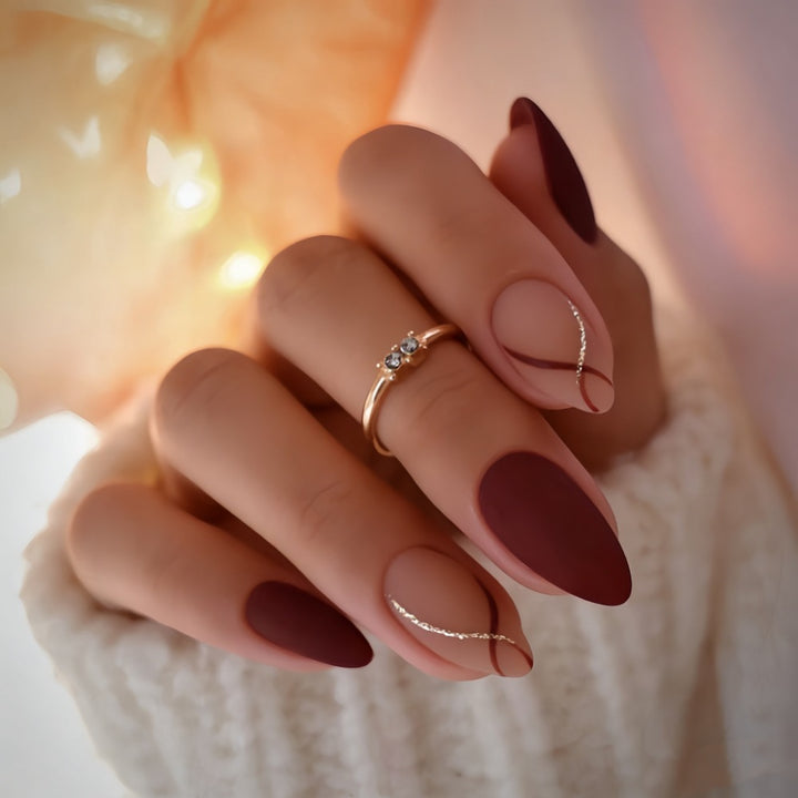 Classic Square-Shaped Press-On Nails