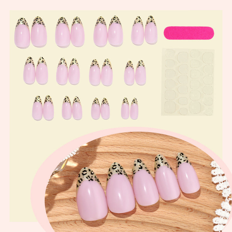 Artificial nail set with leopard pattern Kalsten