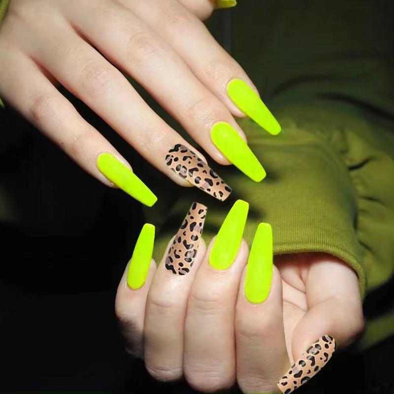 Long Coffin Press-On Nail Tips