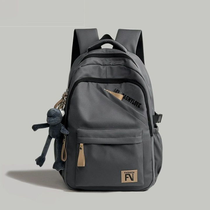 Versatile Urban Backpack with Cute Keychain Kalsten