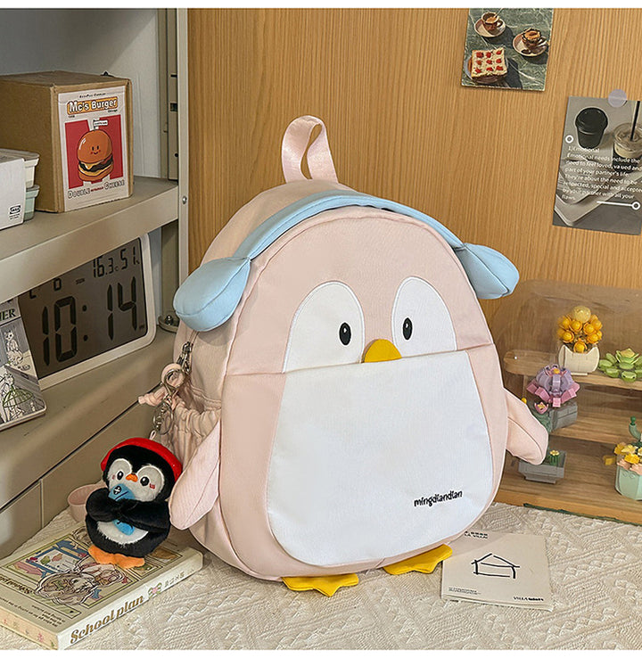 Cute Penguin-Themed School Backpack
