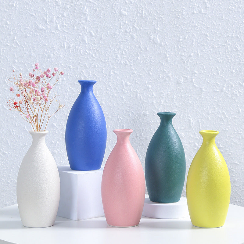 Minimalist Textured Ceramic Flower Vase Kalsten