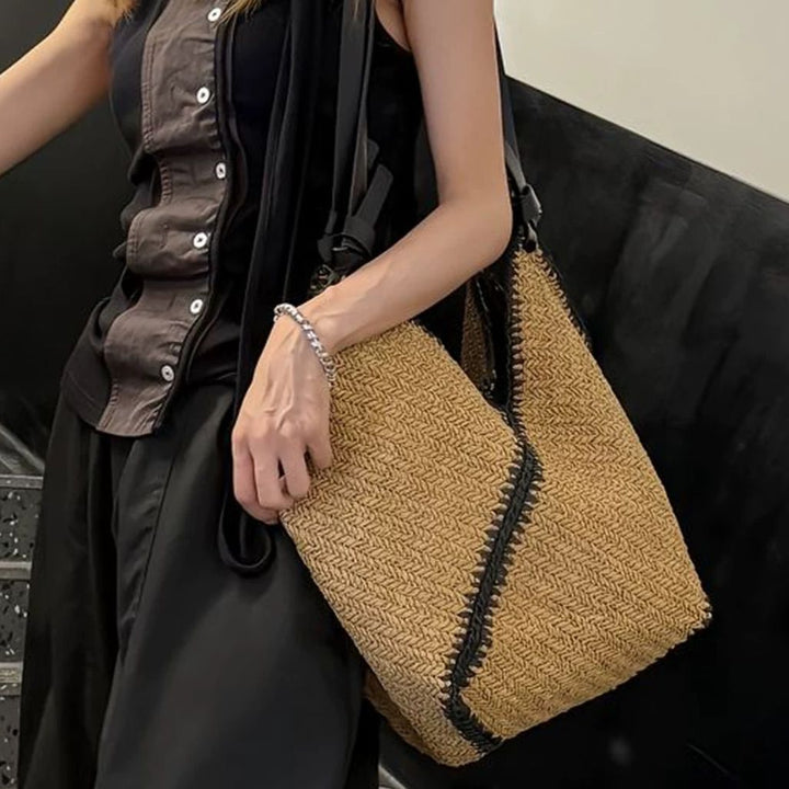 Trendy and Handmade Tote Bag Made from Natural Material Kalsten