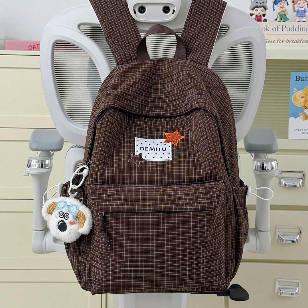 Stylish Checkered Backpack Kalsten