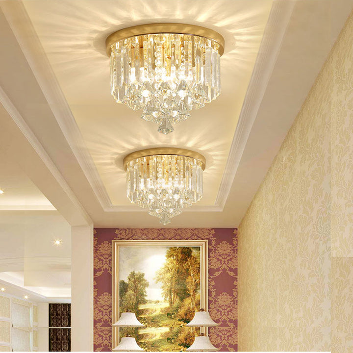 Crystal Flush Mount Ceiling Light