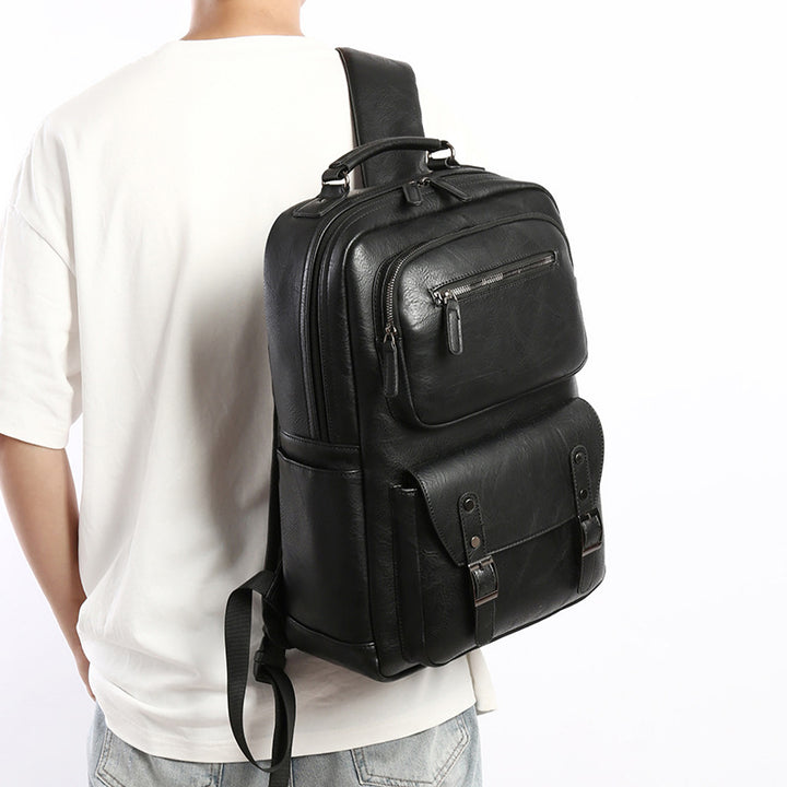 Premium Leather Organizer Backpack Kalsten