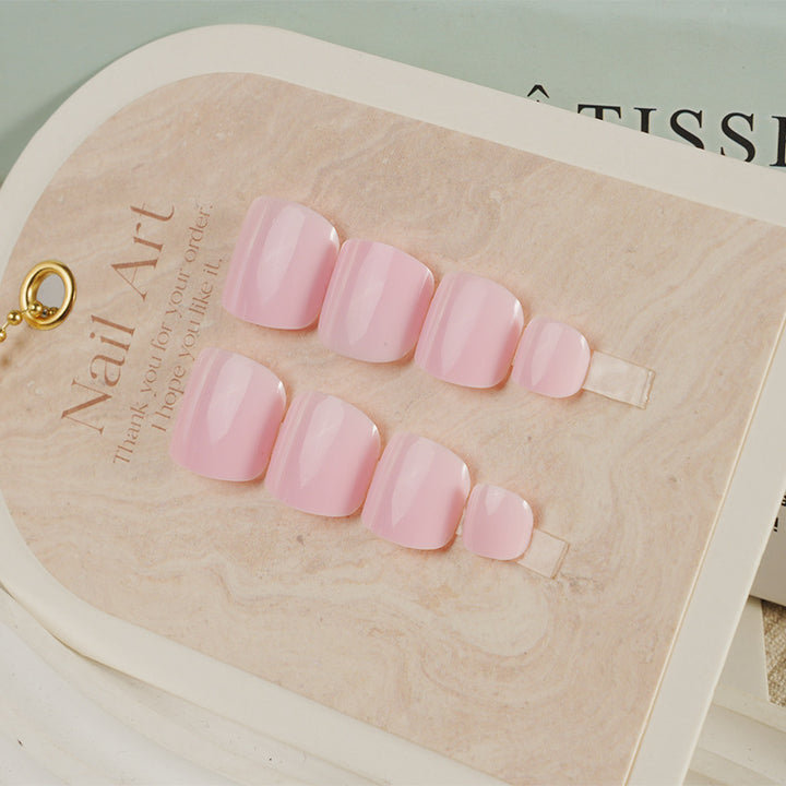 Glossy Square Press-On Toenail Set Kalsten