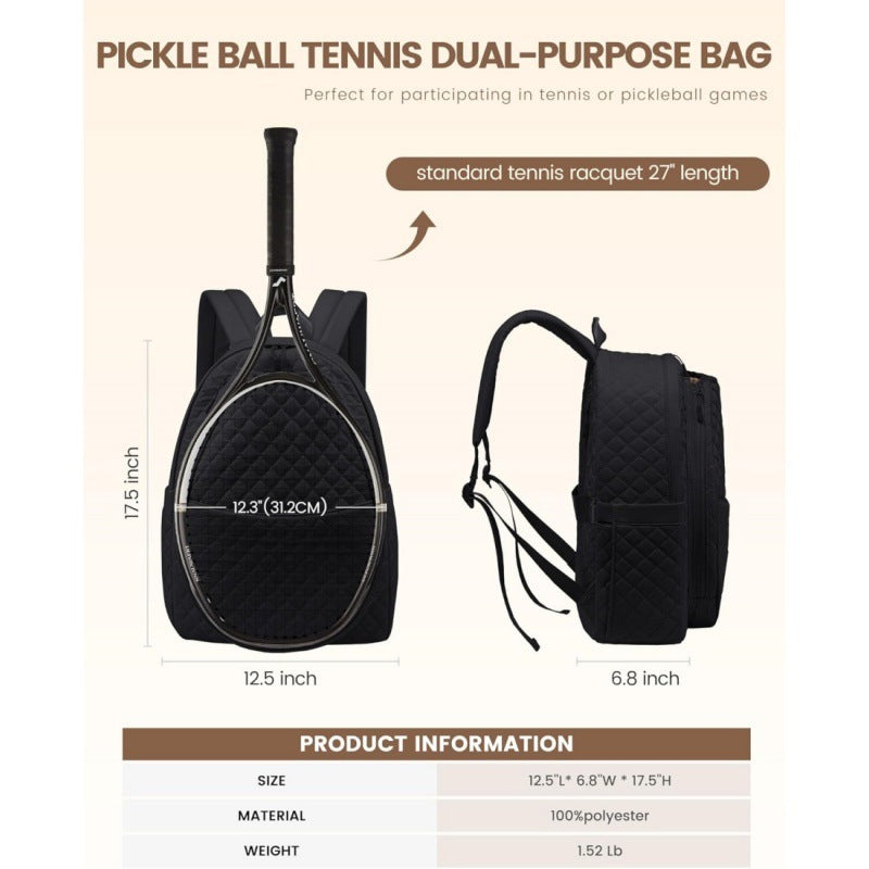 Quilted Tennis Racket Backpack Kalsten