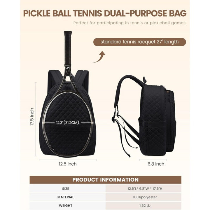 Quilted Tennis Racket Backpack Kalsten
