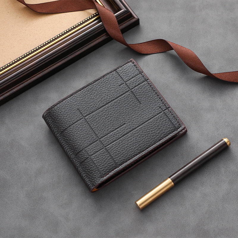 Textured Leather Wallet Kalsten