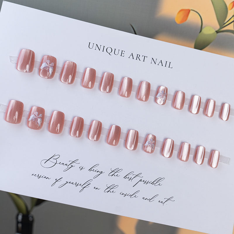 Artistic Floral-Embellished Press-On Nails