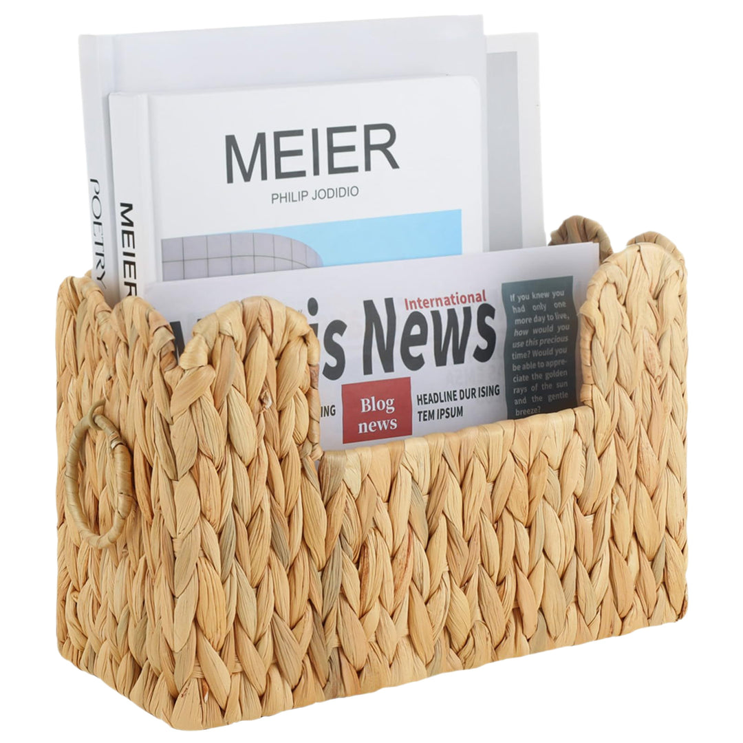 Handwoven Storage Basket with Built-in Handle Kalsten