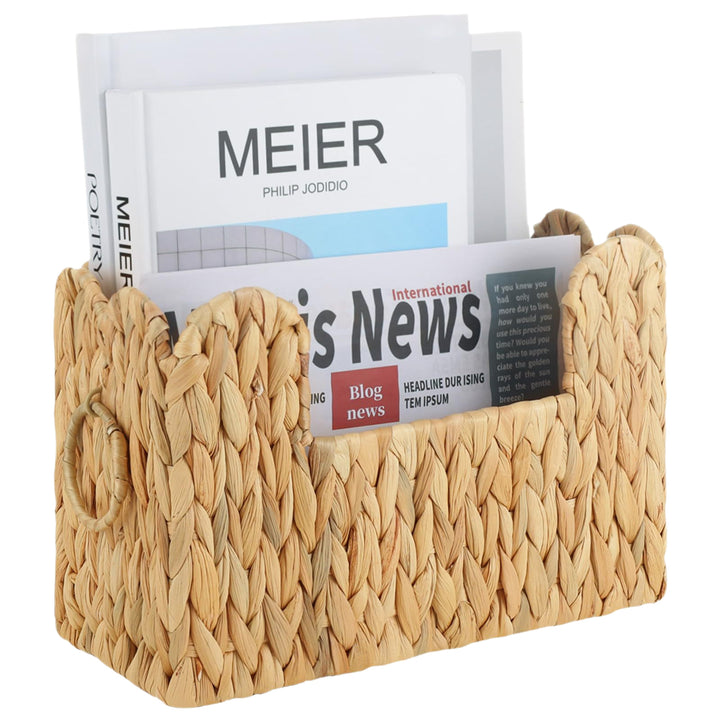 Handwoven Storage Basket with Built-in Handle Kalsten
