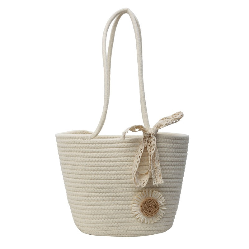 Handcrafted Decorative Straw Tote Bag