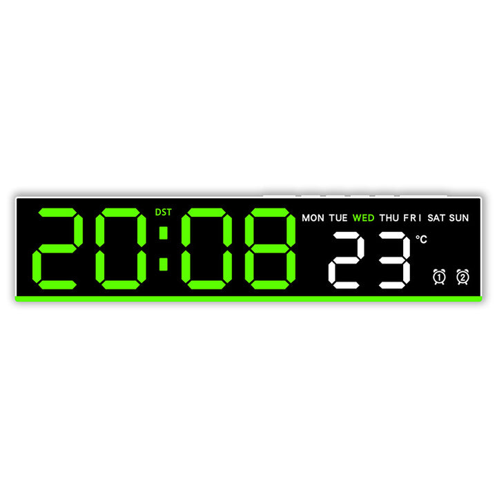 Digital clock with large LED display and temperature display Kalsten
