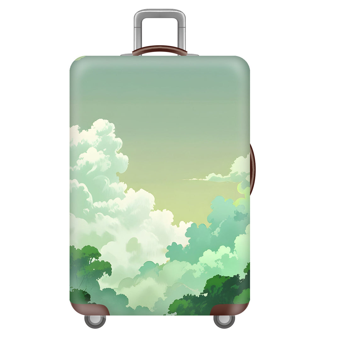 Unisex Hard-shell Suitcase with Impressive Futuristic City Design Kalsten