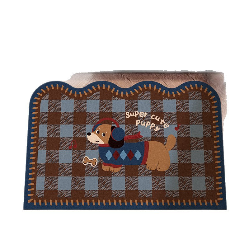 Playful Dog-Themed Floor Mat Kalsten