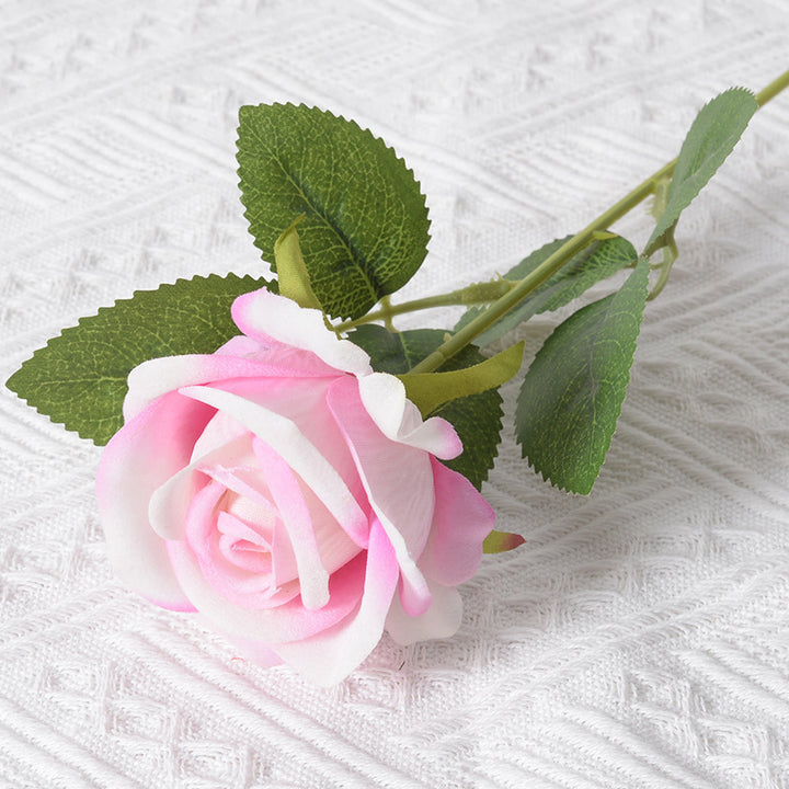 Elegant Silk Black Rose Stem