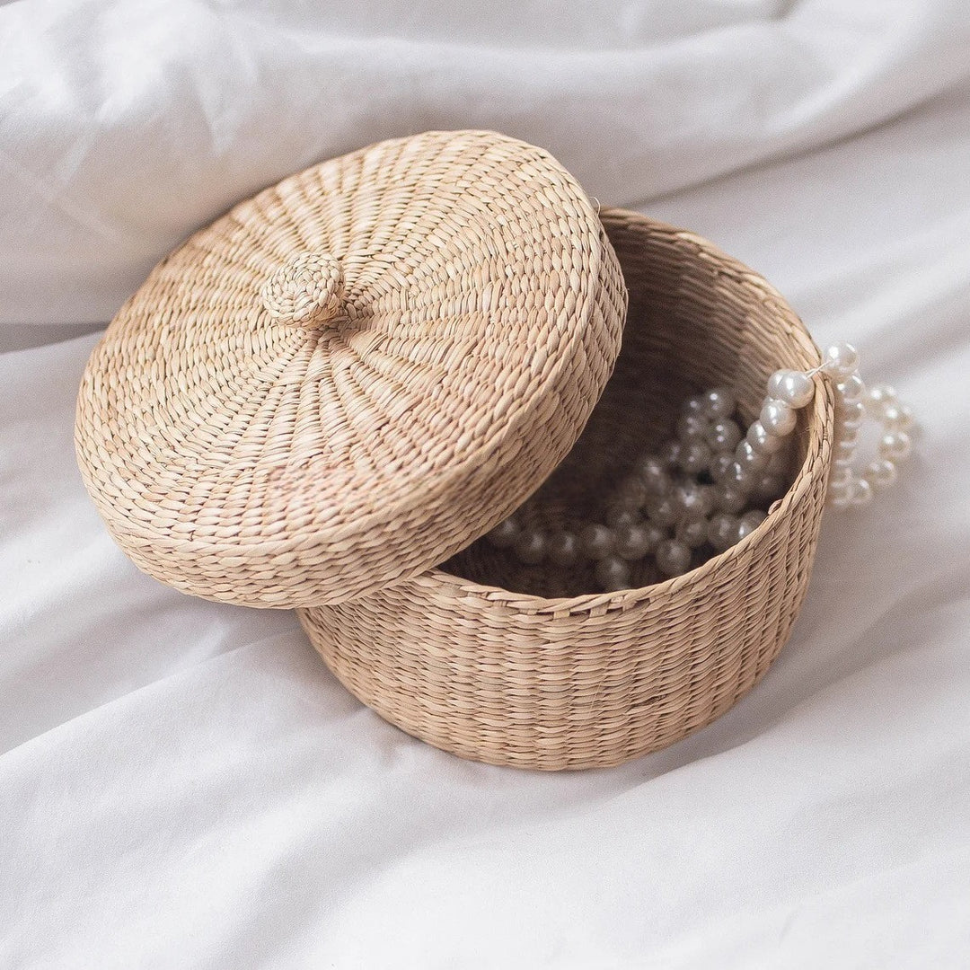 Decorative Natural Fiber Storage Box Kalsten