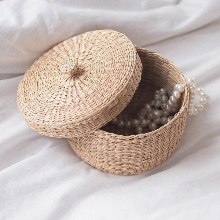 Decorative Natural Fiber Storage Box Kalsten