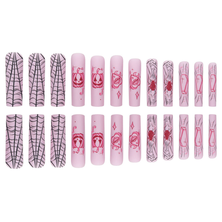 Artistic Press-On Nails with Halloween Theme Kalsten