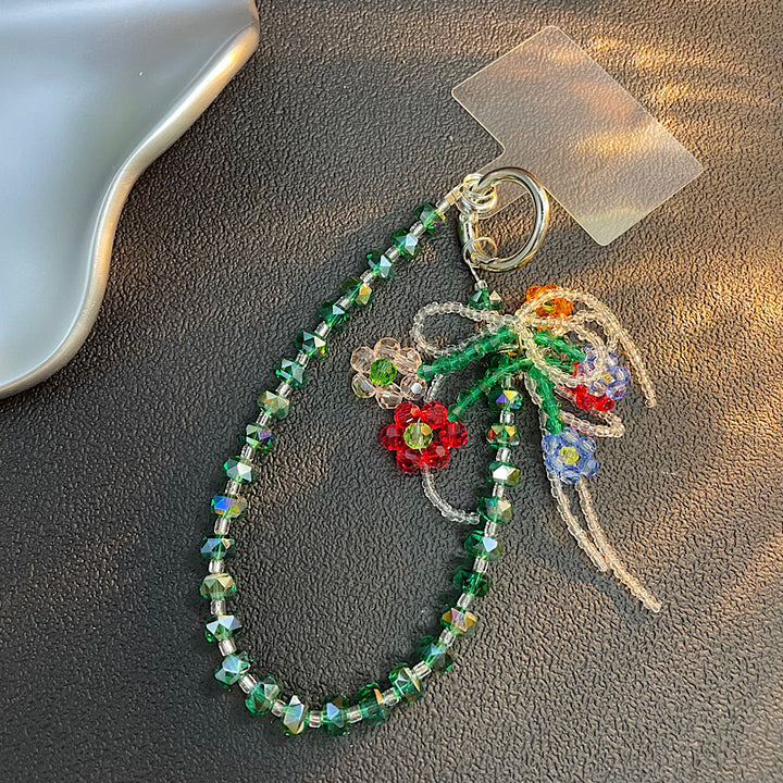 Beaded Flower Charm Keychain Kalsten