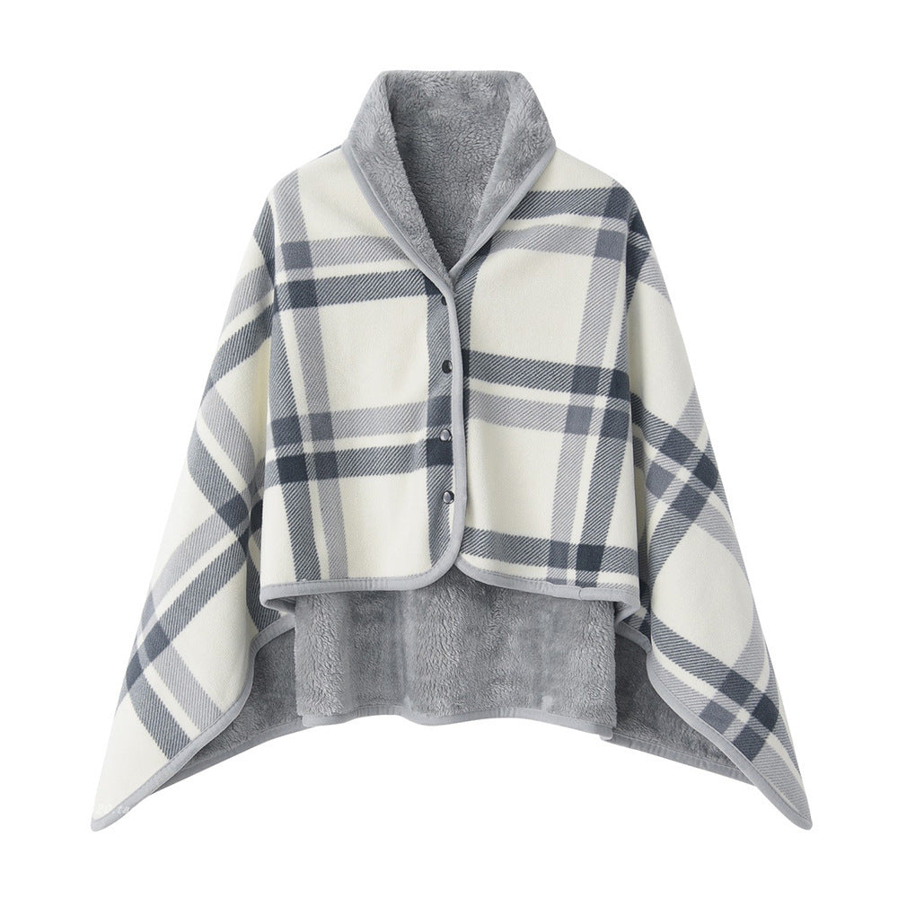Ladies' wrap blanket made of cozy wool blend Kalsten