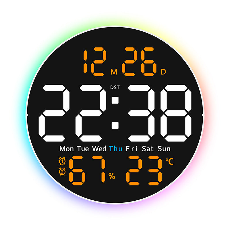 Digital LED alarm clock with hygrometer and temperature display Kalsten
