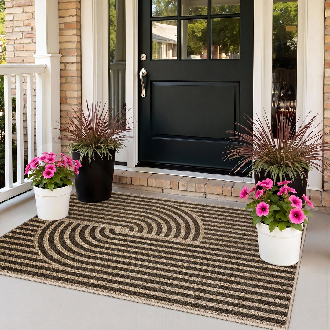 Intricate Floral Design Runner Mat