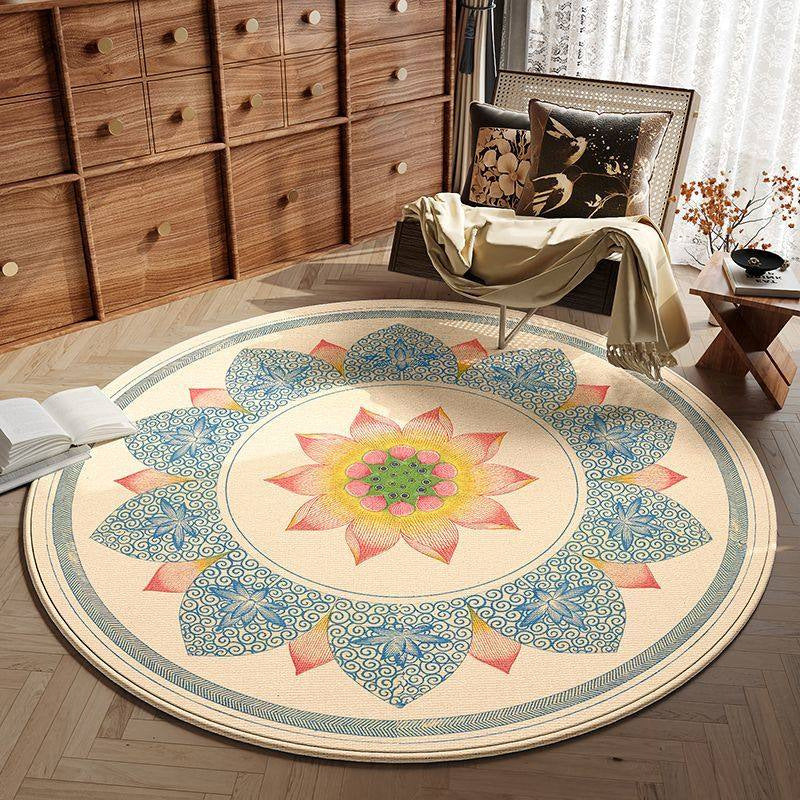 Round Vintage Area Rug