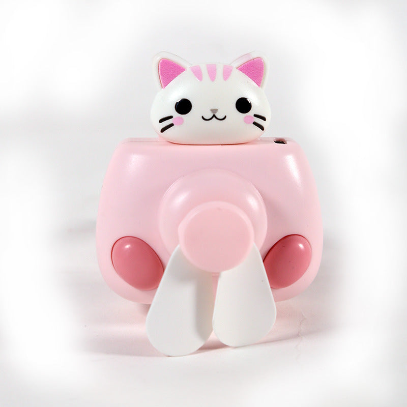 Ladies portable mini cooler fan with cat motif Kalsten