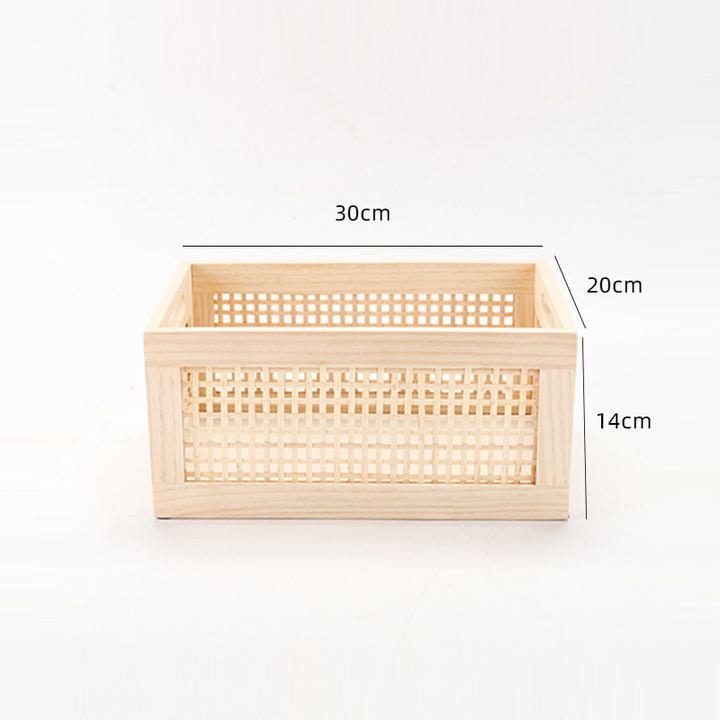 Wall-Mounted Wicker Storage Organizer Kalsten
