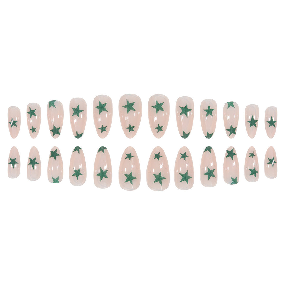 Star-Designed Stiletto Press-On Nails Kalsten