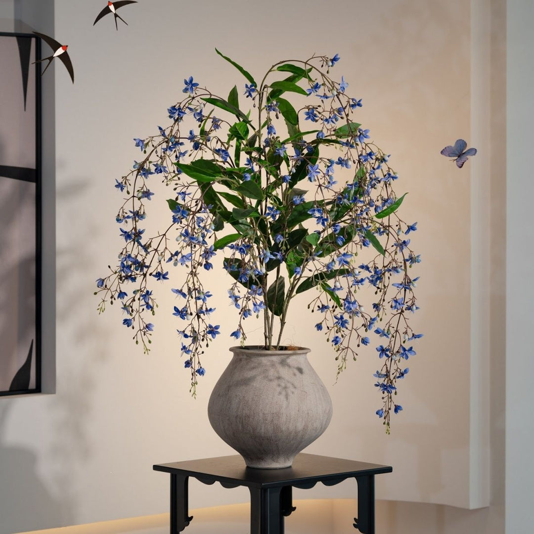 Lifelike Artificial Floral Arrangement in Decorative Pot