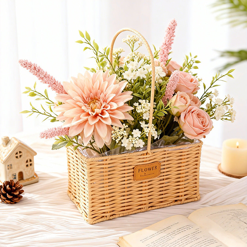 Decorative Wicker Storage Basket Kalsten