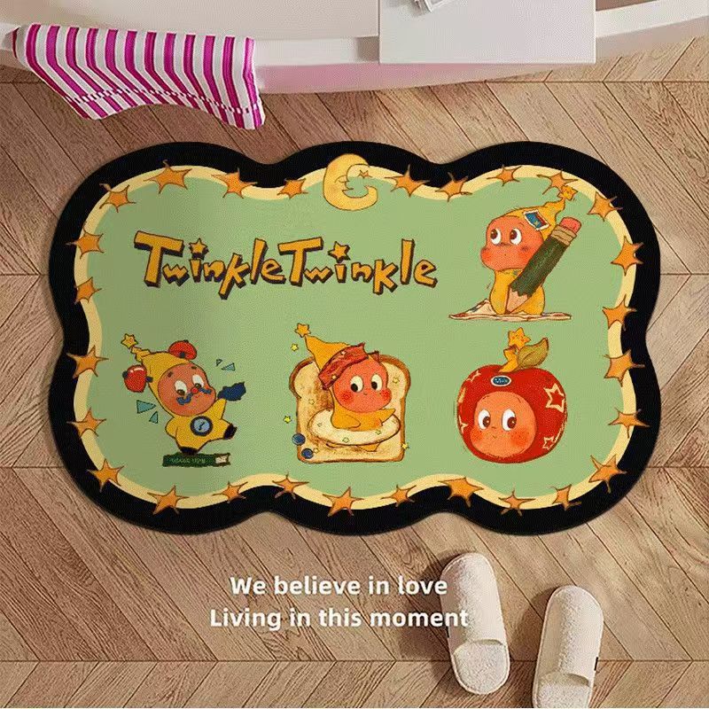Whimsical Cartoon-Themed Bath Mat