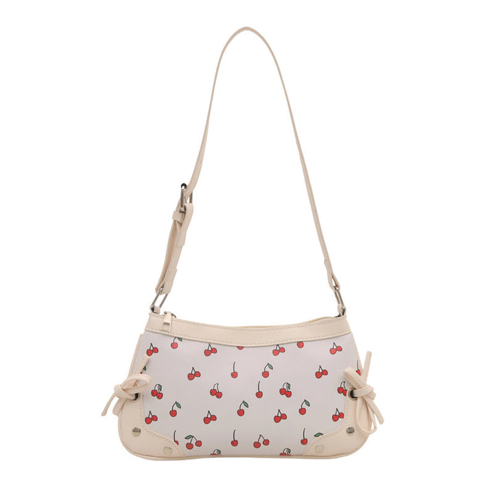 Charming Cherry Print Crossbody Bag