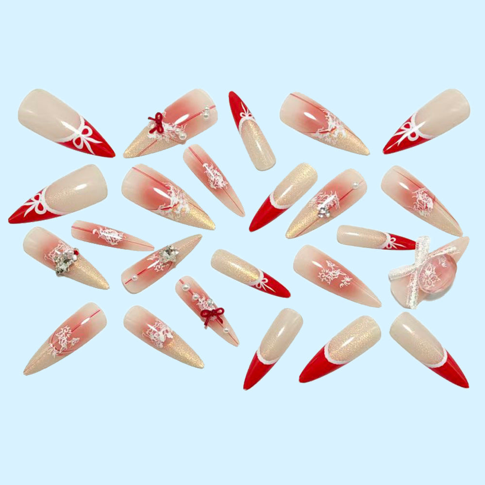 Artificial nail set with versatile and elegant design elements Kalsten