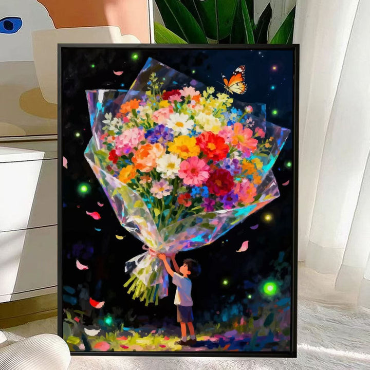 Charming Floral Bouquet Canvas Art Kalsten