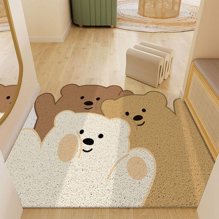 Cartoon-Themed Plush Bath Mat