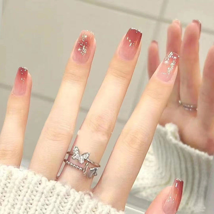 Glamorous Glitter Ombre Press-On Nail Set