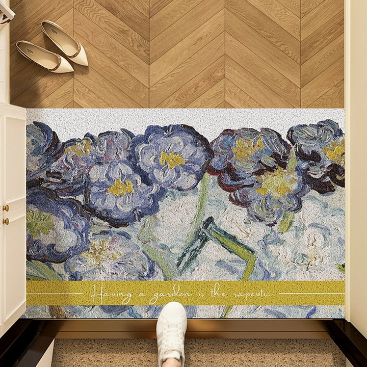 Artistic Sunflower Door Mat